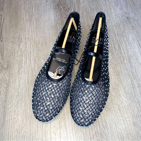 Madden NYC Shoes - Madden NYC Women’s Black  Mesh Flat size 9 NWT